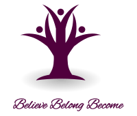 tree with words Believe Belong Become