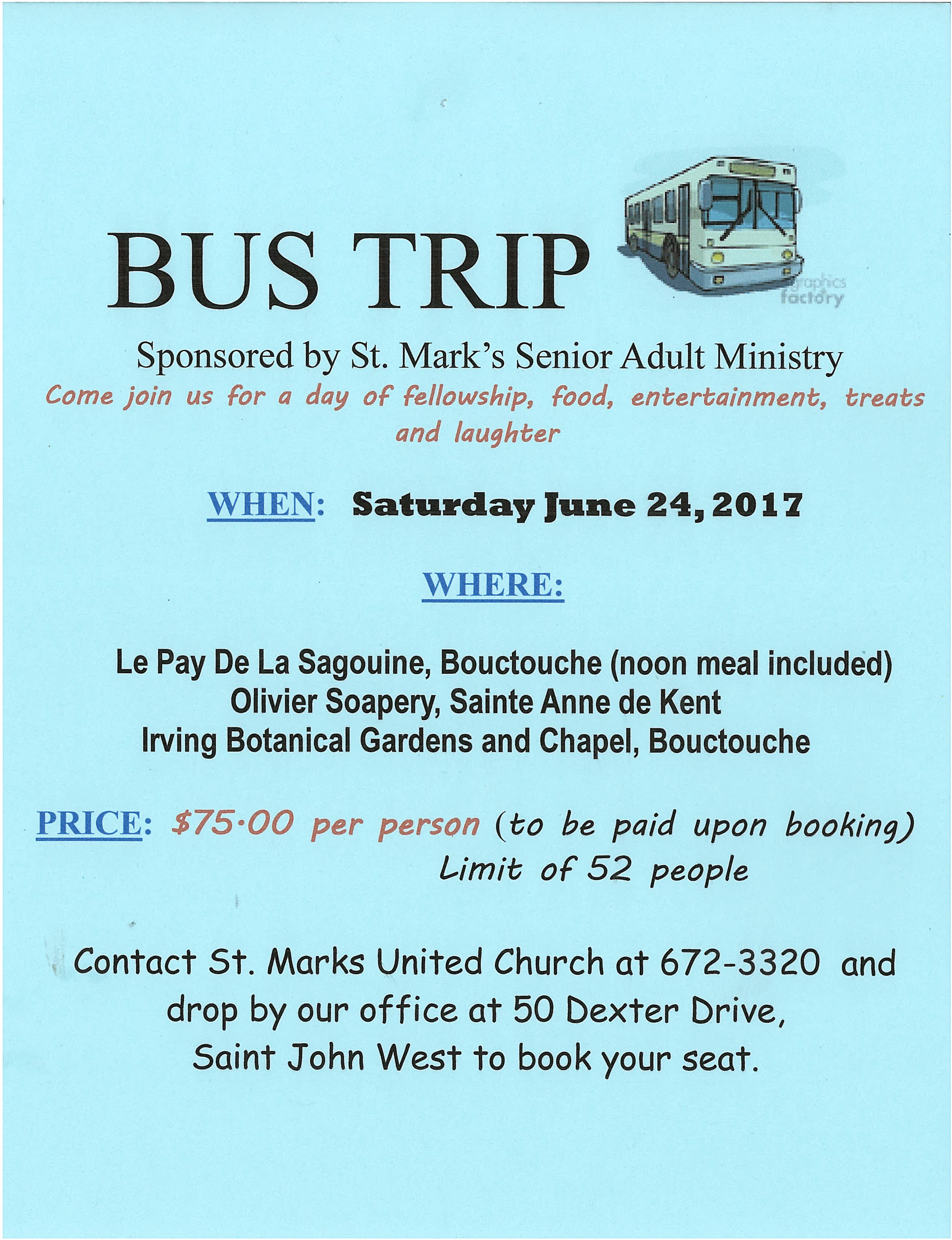 SAM June Bus Trip